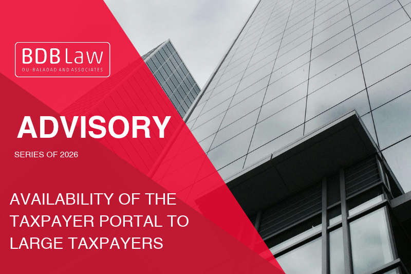 AVAILABILITY OF THE TAXPAYER PORTAL TO LARGE TAXPAYERS