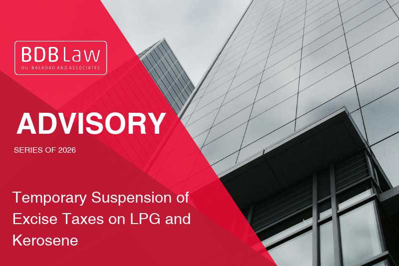 Temporary Suspension of Excise Taxes on LPG and Kerosene