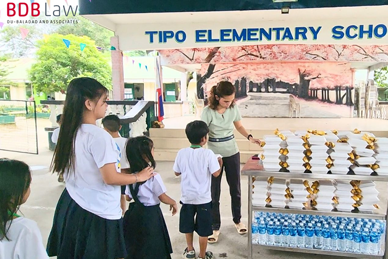 BDB Law Foundation Continues Support for TIPO Elementary Students with Feeding Program and School Supply Distribution