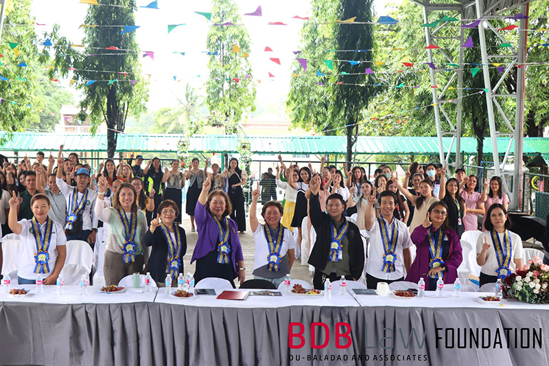 BDB Law foundation signs MOA with DepEd for the construction of a new school building in Tipo Elementary School in Hermosa, Bataan.
