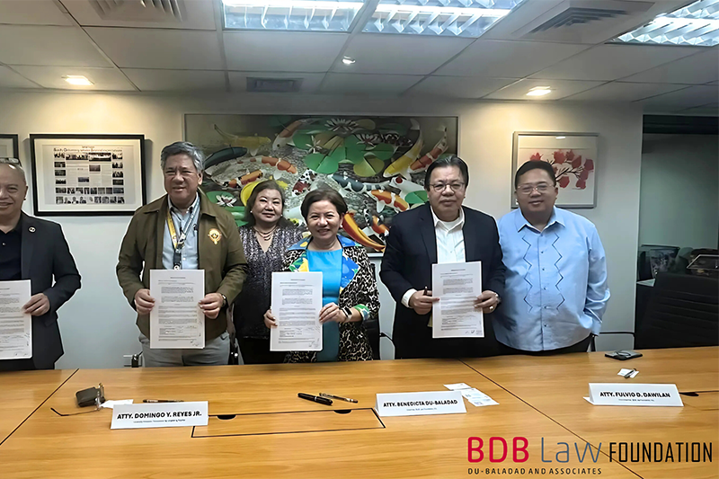 BDB Law Foundation and PLM MOA Signing